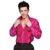 Wicked Male Costumes Disco Ruffle Shirt, Pink