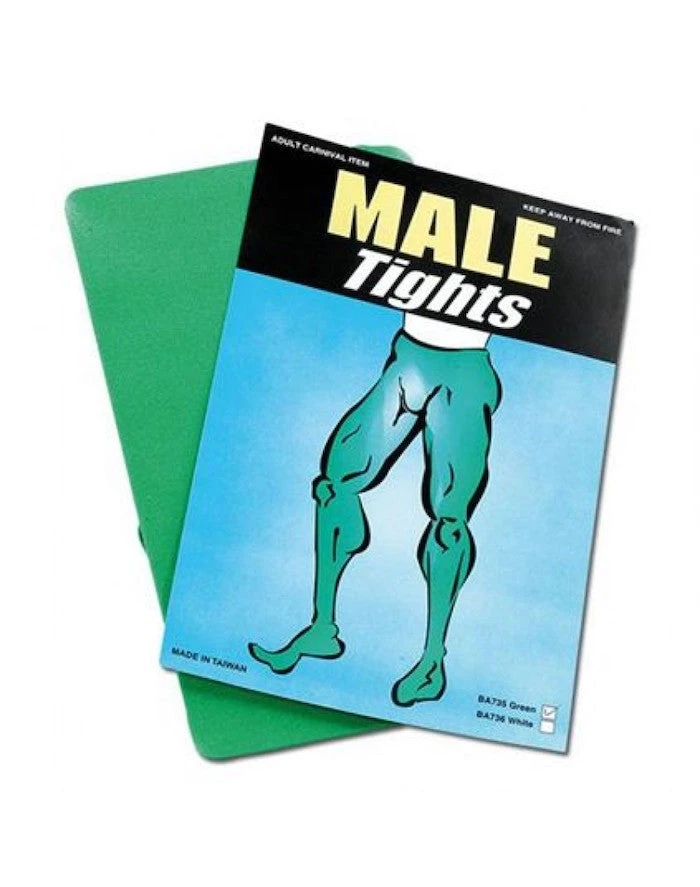 Bristol Male Tights, Green Halloween Hosiery 1 Bristol Male Tights, Green Halloween Hosiery