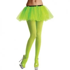 Wicked Hoisery Tights, Opaque, Green