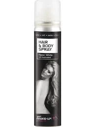 Smiffys Hair-Body Spray, Silver Glitter